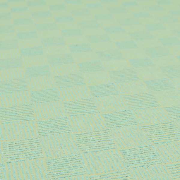 Noah Light Blue Colour Gingham Stripe Pattern Upholstery Fabrics CTR-1091 - Made To Measure Curtains