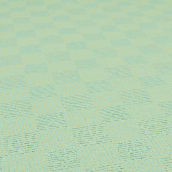 Noah Light Blue Colour Gingham Stripe Pattern Upholstery Fabrics CTR-1091