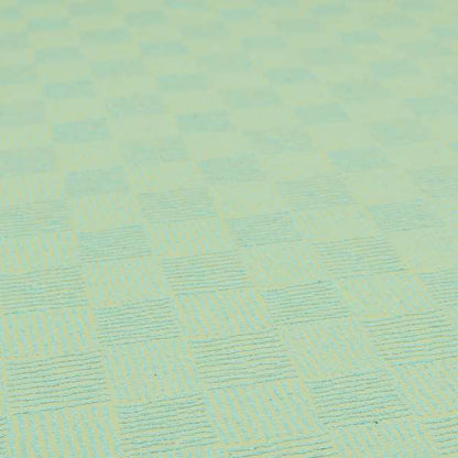 Noah Light Blue Colour Gingham Stripe Pattern Upholstery Fabrics CTR-1091