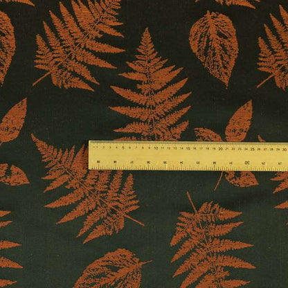 Pelham Autumnal Floral Pattern In Orange Colour Furnishing Upholstery Fabric CTR-1099 - Made To Measure Curtains