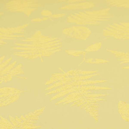 Pelham Autumnal Floral Pattern In Yellow Colour Furnishing Upholstery Fabric CTR-1100 - Made To Measure Curtains