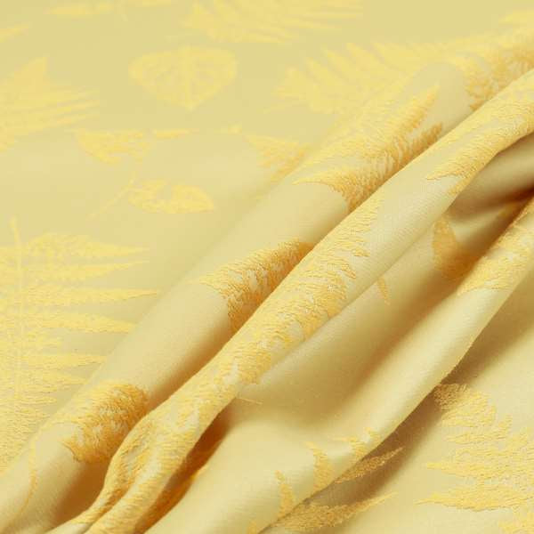 Pelham Autumnal Floral Pattern In Yellow Colour Furnishing Upholstery Fabric CTR-1100