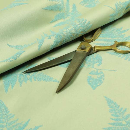 Pelham Autumnal Floral Pattern In Light Blue Colour Furnishing Upholstery Fabric CTR-1103 - Roman Blinds