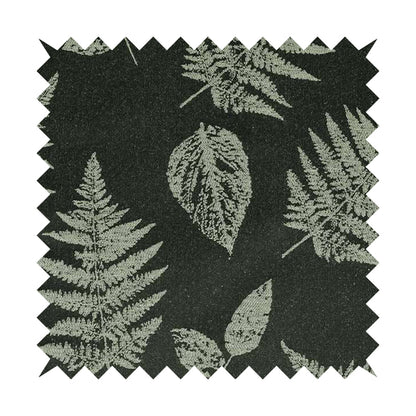 Pelham Autumnal Floral Pattern In Black Grey Colour Furnishing Upholstery Fabric CTR-1105 - Made To Measure Curtains