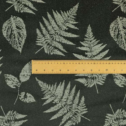 Pelham Autumnal Floral Pattern In Black Grey Colour Furnishing Upholstery Fabric CTR-1105 - Made To Measure Curtains