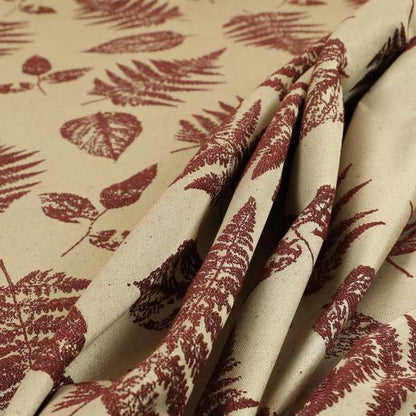 Pelham Autumnal Floral Pattern In Pink Colour Furnishing Upholstery Fabric CTR-1108 - Roman Blinds