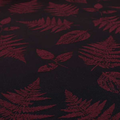 Pelham Autumnal Floral Pattern In Burgundy Colour Furnishing Upholstery Fabric CTR-1110 - Roman Blinds