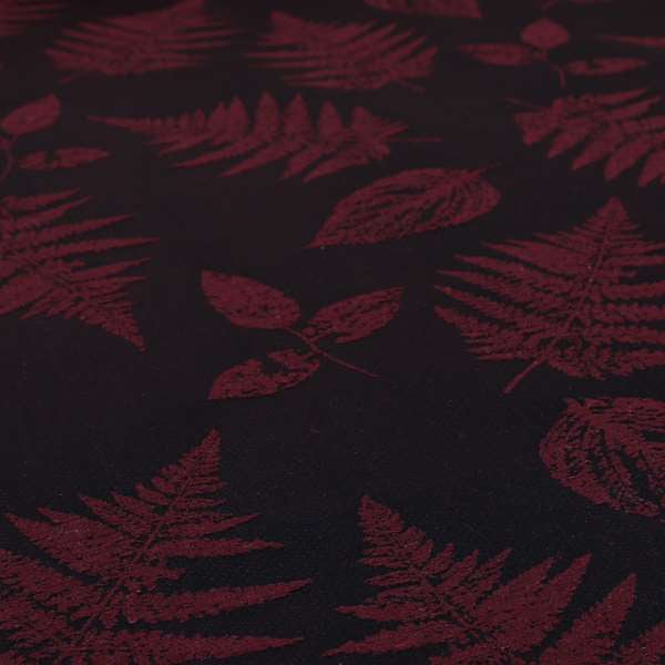 Pelham Autumnal Floral Pattern In Burgundy Colour Furnishing Upholstery Fabric CTR-1110 - Handmade Cushions