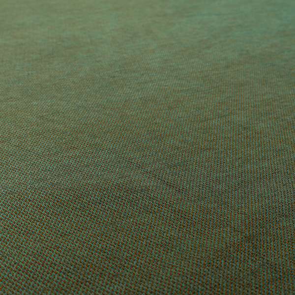 Surat Plain Textured Chenille Material In Blue Teal Orange Colour Upholstery Fabric CTR-1116 - Roman Blinds