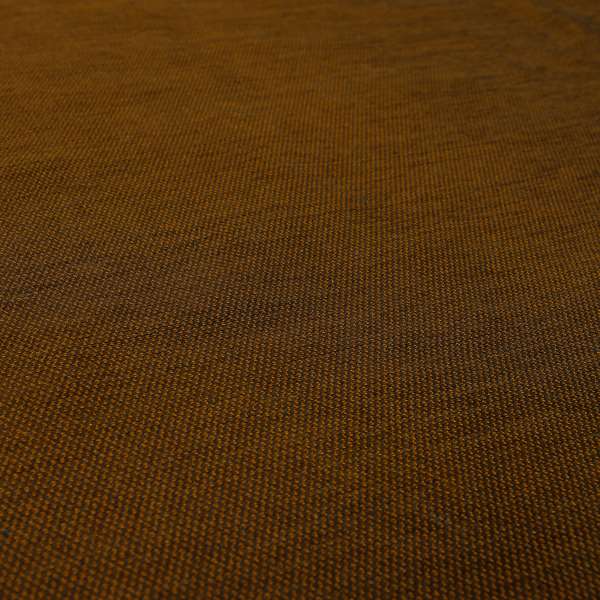 Surat Plain Textured Chenille Material In Brown Orange Colour Upholstery Fabric CTR-1122