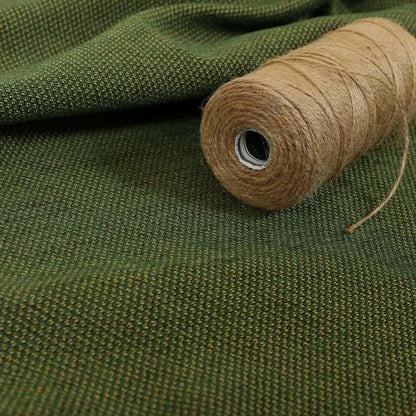 Surat Plain Textured Chenille Material In Green Colour Upholstery Fabric CTR-1125 - Made To Measure Curtains