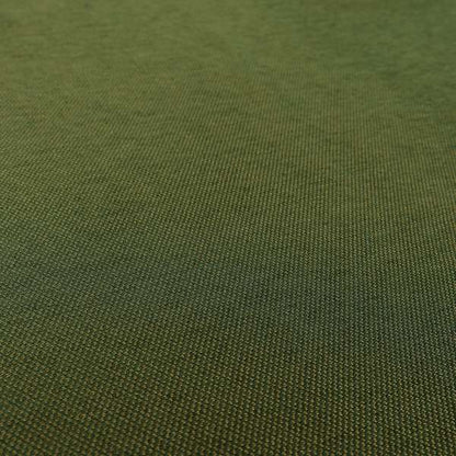 Surat Plain Textured Chenille Material In Green Colour Upholstery Fabric CTR-1125 - Made To Measure Curtains