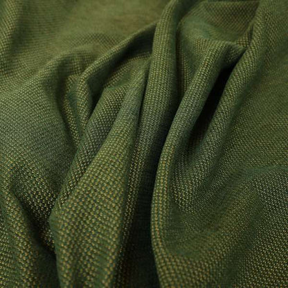 Surat Plain Textured Chenille Material In Green Colour Upholstery Fabric CTR-1125 - Handmade Cushions