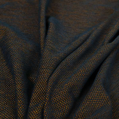 Surat Plain Textured Chenille Material In Blue Orange Colour Upholstery Fabric CTR-1131