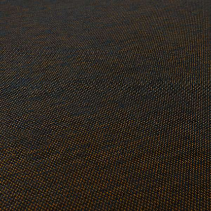 Surat Plain Textured Chenille Material In Blue Orange Colour Upholstery Fabric CTR-1131 - Made To Measure Curtains