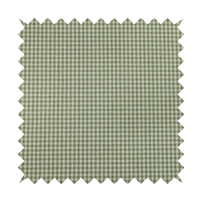 Berwick Houndstooth Pattern Jacquard Flat Weave Green Colour Upholstery Furnishing Fabric CTR-1140 - Made To Measure Curtains