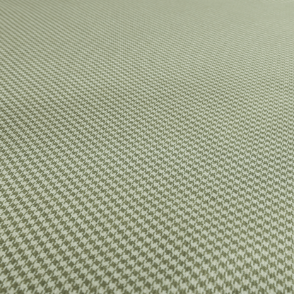 Berwick Houndstooth Pattern Jacquard Flat Weave Green Colour Upholstery Furnishing Fabric CTR-1140 - Roman Blinds