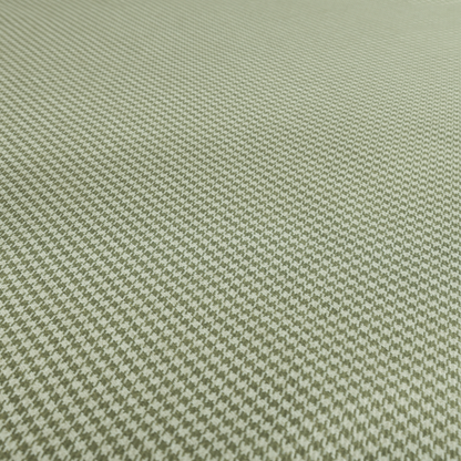 Berwick Houndstooth Pattern Jacquard Flat Weave Green Colour Upholstery Furnishing Fabric CTR-1140 - Made To Measure Curtains