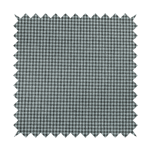 Berwick Houndstooth Pattern Jacquard Flat Weave Grey Colour Upholstery Furnishing Fabric CTR-1141 - Roman Blinds
