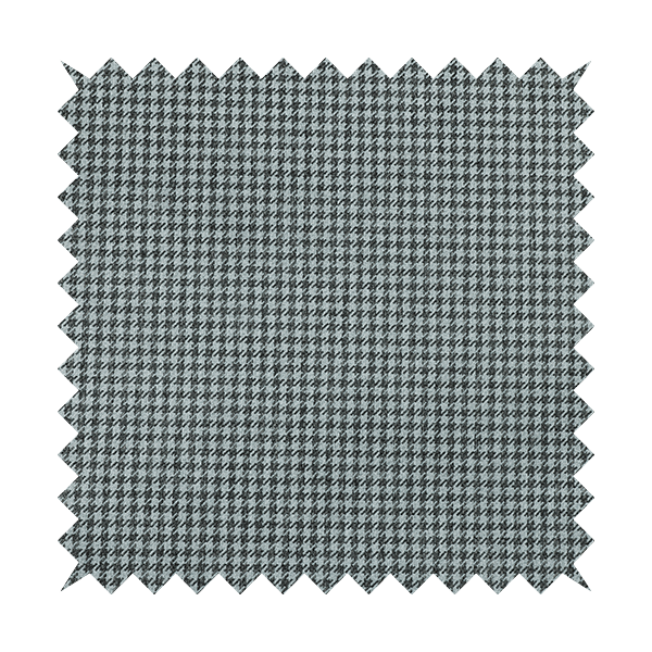 Berwick Houndstooth Pattern Jacquard Flat Weave Grey Colour Upholstery Furnishing Fabric CTR-1141 - Made To Measure Curtains