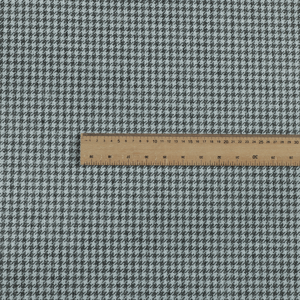 Berwick Houndstooth Pattern Jacquard Flat Weave Grey Colour Upholstery Furnishing Fabric CTR-1141 - Made To Measure Curtains