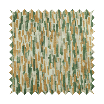 Fraser Brushed Pattern Flat Velour Green Yellow Colour Upholstery Furnishing Fabric CTR-1147 - Made To Measure Curtains