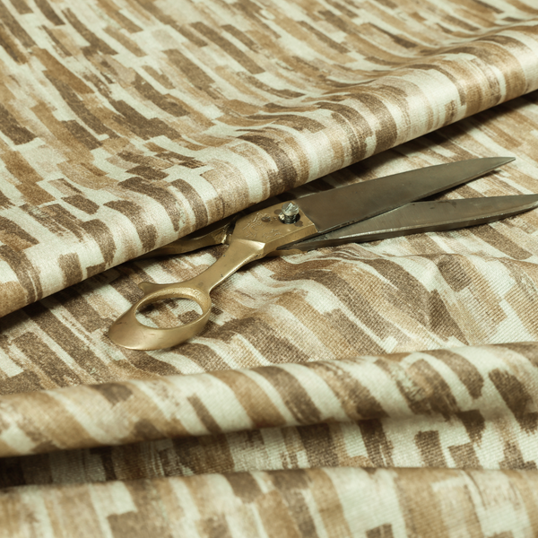 Fraser Brushed Pattern Flat Velour Brown Colour Upholstery Furnishing Fabric CTR-1148 - Made To Measure Curtains