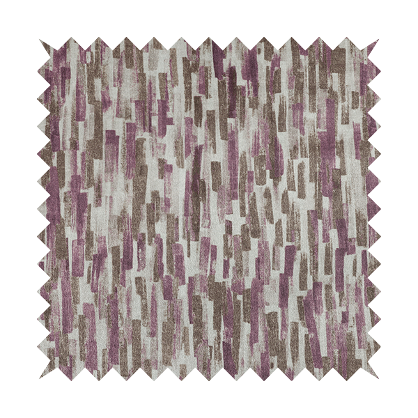 Fraser Brushed Pattern Flat Velour Brown Purple Colour Upholstery Furnishing Fabric CTR-1149 - Roman Blinds