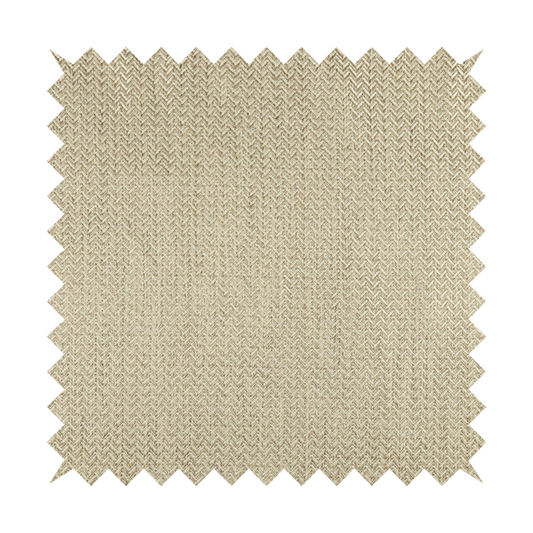 Majesty Herringbone Weave Chenille Cream Beige Colour Upholstery Furnishing Fabric CTR-1151