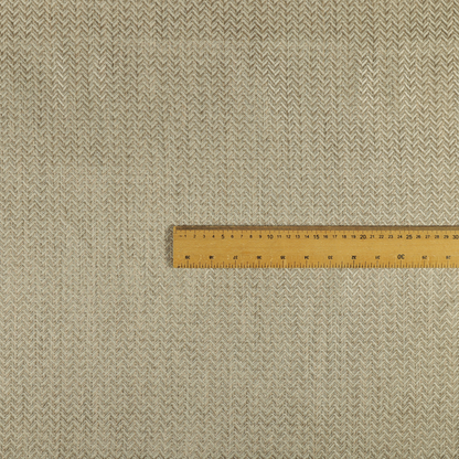 Majesty Herringbone Weave Chenille Cream Beige Colour Upholstery Furnishing Fabric CTR-1151 - Made To Measure Curtains