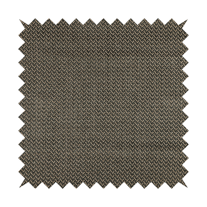 Majesty Herringbone Weave Chenille Brown Beige Colour Upholstery Furnishing Fabric CTR-1152 - Roman Blinds