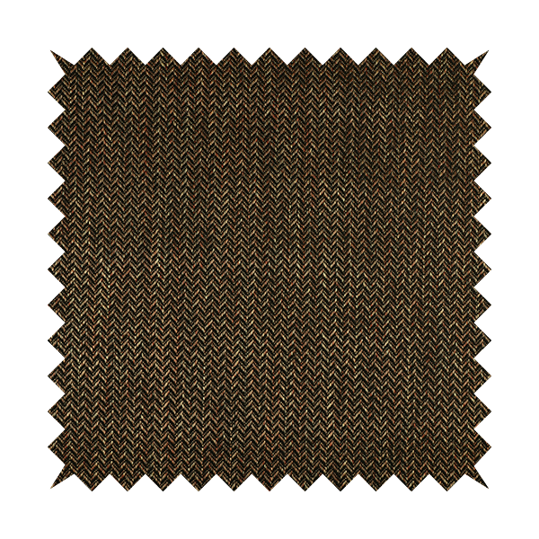 Majesty Herringbone Weave Chenille Black Brown Colour Upholstery Furnishing Fabric CTR-1154 - Handmade Cushions