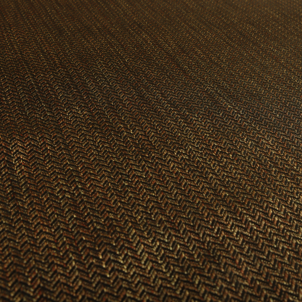 Majesty Herringbone Weave Chenille Black Brown Colour Upholstery Furnishing Fabric CTR-1154 - Made To Measure Curtains