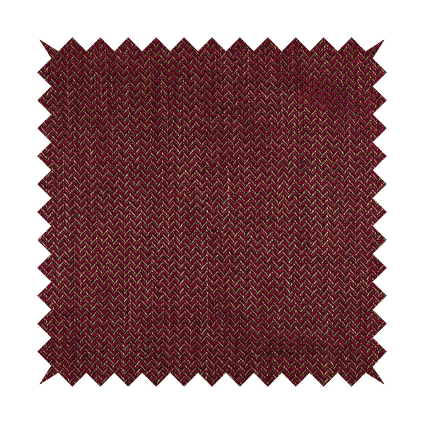 Majesty Herringbone Weave Chenille Red Brown Colour Upholstery Furnishing Fabric CTR-1155 - Made To Measure Curtains