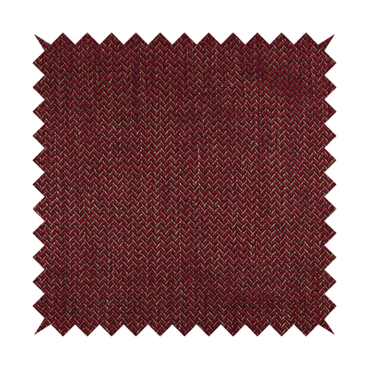 Majesty Herringbone Weave Chenille Red Brown Colour Upholstery Furnishing Fabric CTR-1155 - Made To Measure Curtains