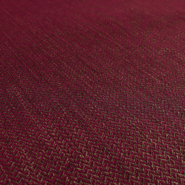 Majesty Herringbone Weave Chenille Red Brown Colour Upholstery Furnishing Fabric CTR-1155 - Made To Measure Curtains