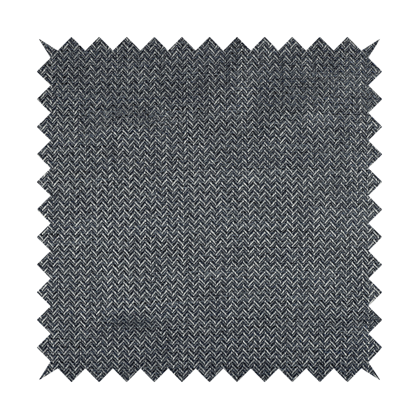 Majesty Herringbone Weave Chenille Blue Colour Upholstery Furnishing Fabric CTR-1157 - Roman Blinds