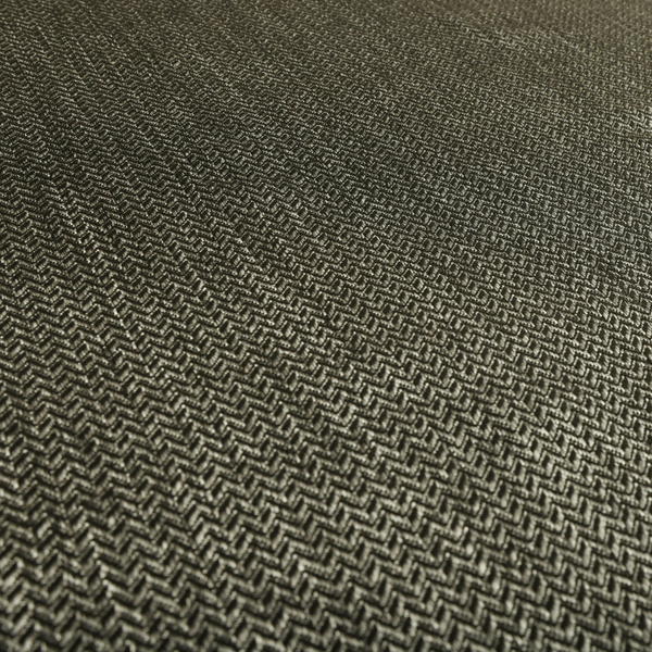 Majesty Herringbone Weave Chenille Grey Colour Upholstery Furnishing Fabric CTR-1159 - Made To Measure Curtains