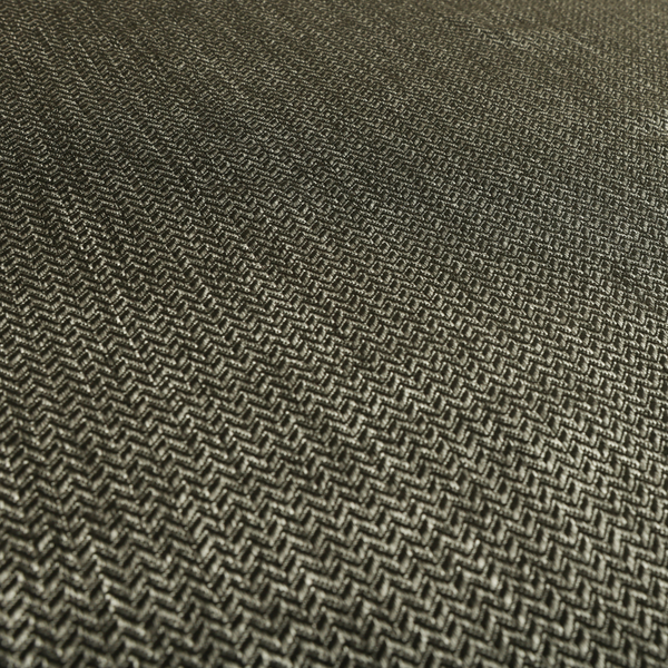 Majesty Herringbone Weave Chenille Grey Colour Upholstery Furnishing Fabric CTR-1159