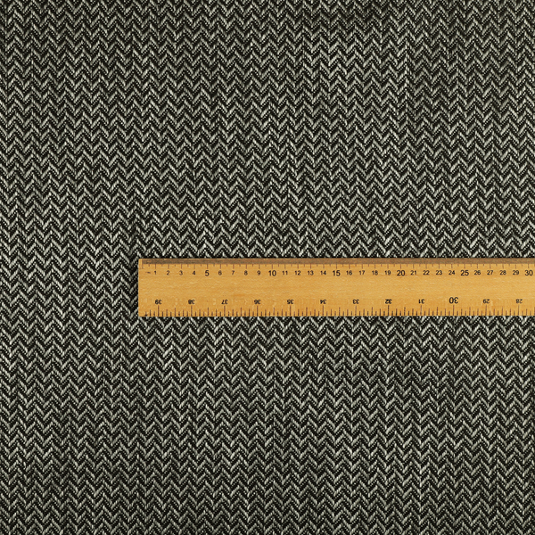 Majesty Herringbone Weave Chenille Grey Colour Upholstery Furnishing Fabric CTR-1159 - Roman Blinds