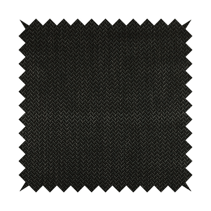 Majesty Herringbone Weave Chenille Black Colour Upholstery Furnishing Fabric CTR-1160 - Made To Measure Curtains