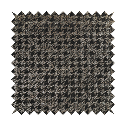 Kimberley Houndstooth Pattern Soft Chenille Upholstery Fabric In Grey Colour CTR-1175 - Handmade Cushions