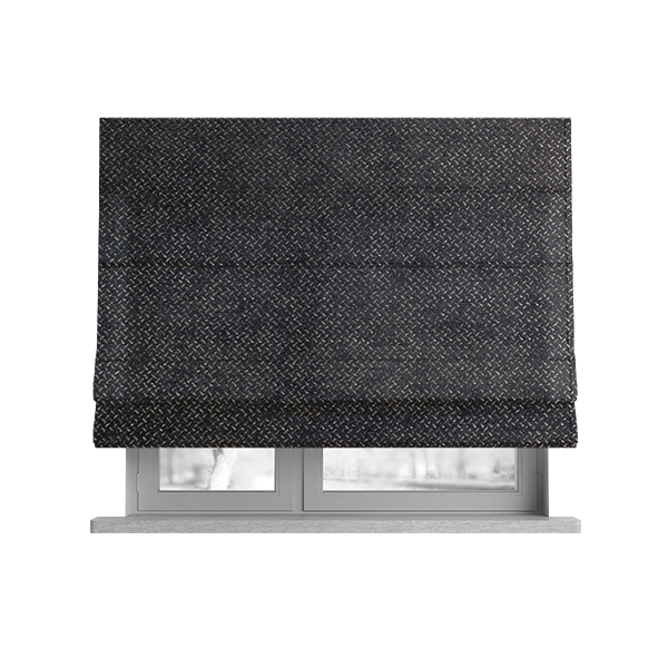 Kimberley Semi Plain Soft Chenille Upholstery Fabric In Grey Colour CTR-1182 - Roman Blinds