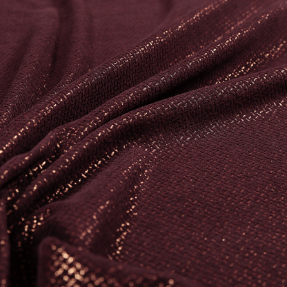 Kimberley Semi Plain Soft Chenille Upholstery Fabric In Maroon Red Colour CTR-1183 - Made To Measure Curtains