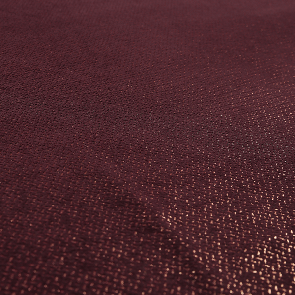 Kimberley Semi Plain Soft Chenille Upholstery Fabric In Maroon Red Colour CTR-1183 - Made To Measure Curtains