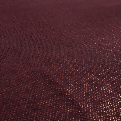 Kimberley Semi Plain Soft Chenille Upholstery Fabric In Maroon Red Colour CTR-1183 - Made To Measure Curtains