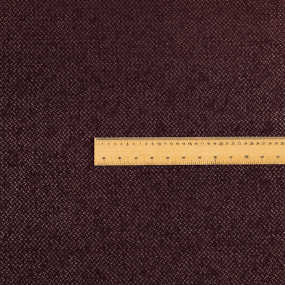 Kimberley Semi Plain Soft Chenille Upholstery Fabric In Maroon Red Colour CTR-1183 - Roman Blinds