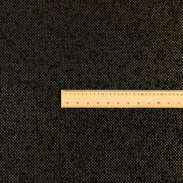 Kimberley Semi Plain Soft Chenille Upholstery Fabric In Black Colour CTR-1184 - Roman Blinds