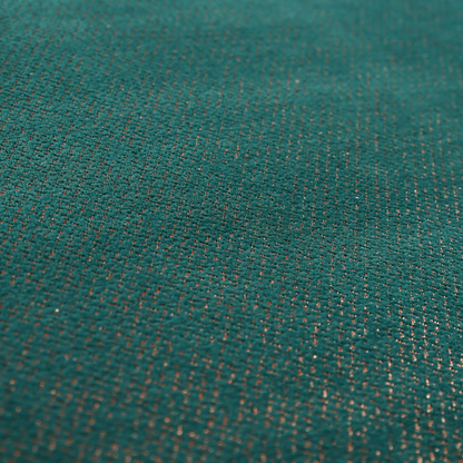 Kimberley Semi Plain Soft Chenille Upholstery Fabric In Teal Colour CTR-1185 - Roman Blinds