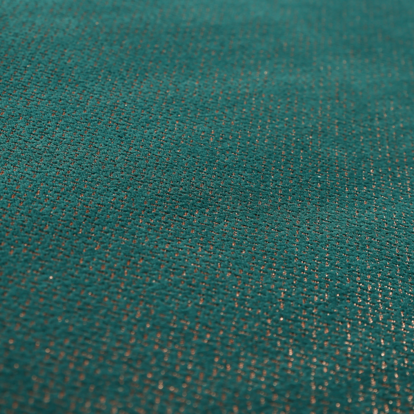 Kimberley Semi Plain Soft Chenille Upholstery Fabric In Teal Colour CTR-1185 - Made To Measure Curtains